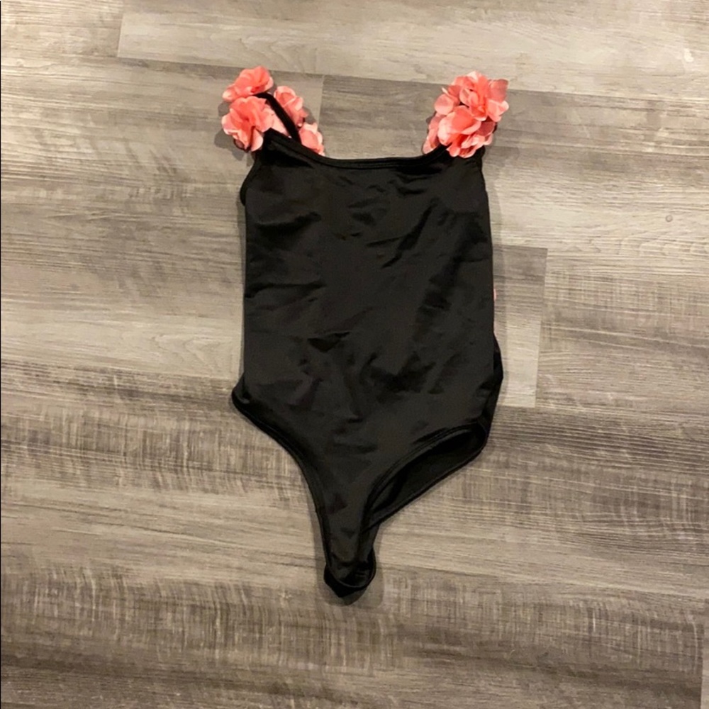 Black one piece swimsuit